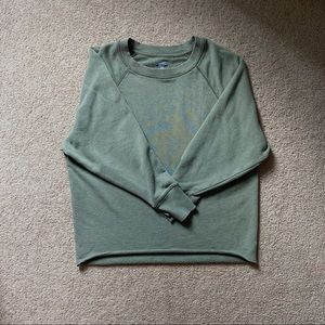 GREEN CREW NECK - AERIE
